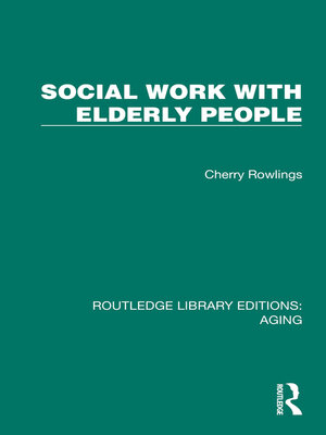 cover image of Social Work with Elderly People